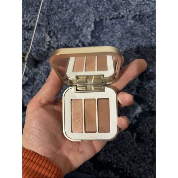 Brand New Jane Iredale Purepressed Eye Shadow Triple Cognac Makeup - Picture 6 of 6